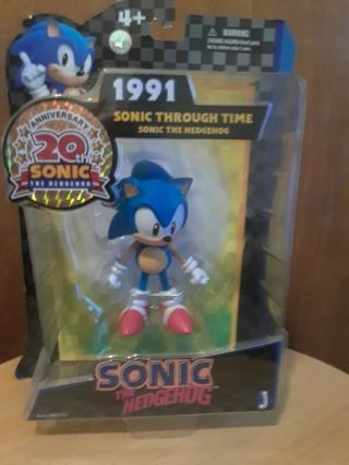 Sonic The Hedgehog 20th Anniversary Through Time 1991 5 Inch Action Figure
