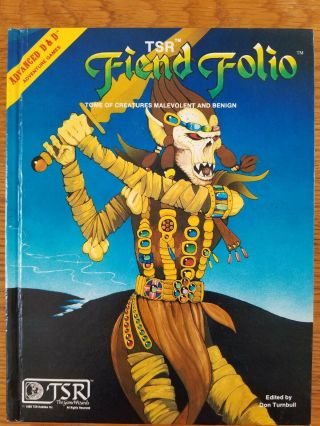 Fiend Folio Advanced Dungeons & Dragons 1st Edition Hardcover