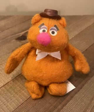 1979 Muppets Fozzie Bean Bag Plush Doll Fisher Price 865 Vintage 7in Fozzy Bear
