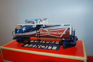 LIONEL STANDARD O SCALE BUDWEISER BEER UNI - BODY TANK CAR,  ONE OF A KIND 2