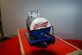 LIONEL STANDARD O SCALE BUDWEISER BEER UNI - BODY TANK CAR,  ONE OF A KIND 5