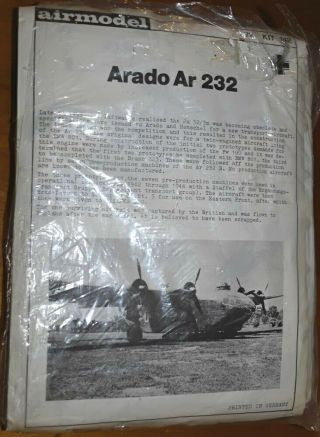 Airmodel 1:72 Arado Ar 232 Vacform Kit
