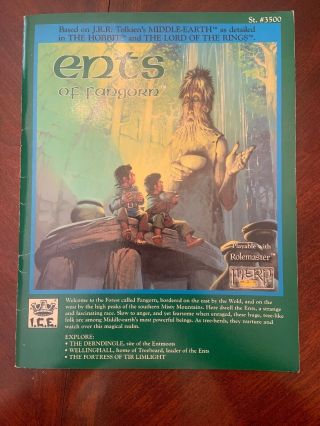 Ice: Middle - Earth Role Playing/rolemaster Module - Ents Of Fangorn W/ Maps