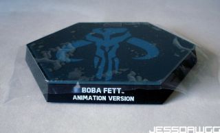 1/6 Mandalorian base stand Animated Boba Fett by Hot Toys Star Wars 12 