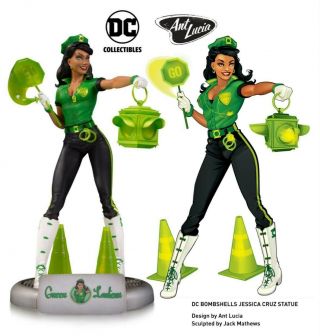 Dc Collectibles Dc Bombshells Green Lantern Jessica Cruz 11 Inch Statue