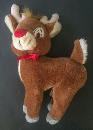 Applause Standing Rudolph Plush Red Nosed Reindeer Small Stuffed Animal Holiday