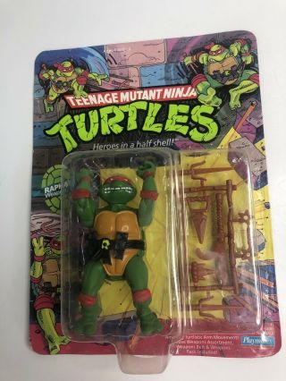 1988 Teenage Mutant Ninja Turtles Tmnt Raphael Vintage Figure Unpunched