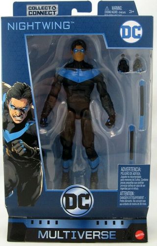 Dc Multiverse Nightwing 6 Inch Collect & Connect Ninja Batman Baf -