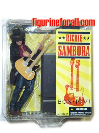 Mcfarlane Bon Jovi Richie Sambora 6 Inch Action Figure Rock Band