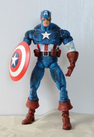 Marvel Legends Icons Captain America 12 " W/ Shield Avengers Toy Biz