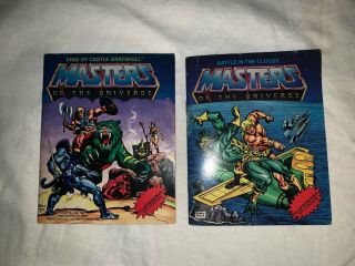Two 1981 He - Man " Masters Of The Universe " Illustrated Books