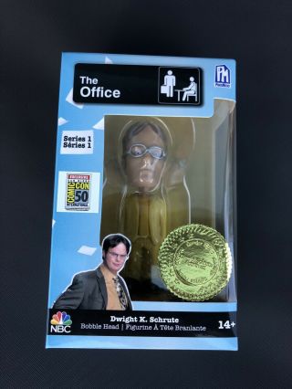 2019 Sdcc Exclusive The Office Dwight Schrute Bobblehead Comic Con In Hand