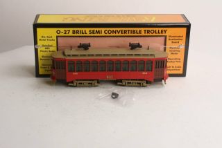 Mth 30 - 2512 - 1 Brill Semi Convertible Trolley W/ps Ln/box