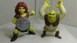 Shrek & Fiona Warrior Movie Figures 2010 2014 Kids Meal Toys