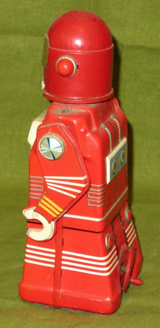 Japan c.  1960 Red CRAGSTAN ASTRONAUT ROBOT by Ko Yonezawa Vintage Space Race EX 3