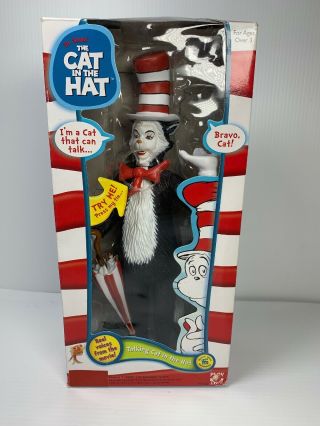 Dr Seuss Talking Cat In The Hat 12 Toy Action Figure Play Along