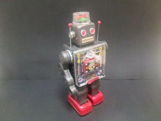 Vintage Tin Horikawa Battery Operated Fighting Robot Box 2
