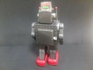 Vintage Tin Horikawa Battery Operated Fighting Robot Box 5