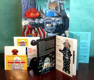 Robby The Robot gray Metallic 1990 ' s Osaka Tin Toy Institute Made in Japan 178 10