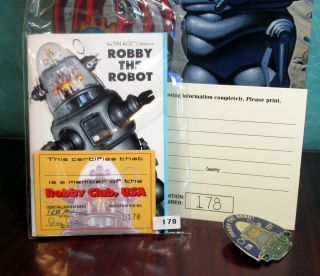 Robby The Robot gray Metallic 1990 ' s Osaka Tin Toy Institute Made in Japan 178 12