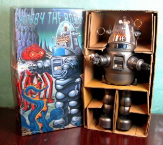 Robby The Robot gray Metallic 1990 ' s Osaka Tin Toy Institute Made in Japan 178 4