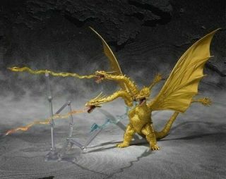 S.  H.  Monsterarts Mecha King Ghidorah 2019 Special Color Ver Thunder Beam Effect