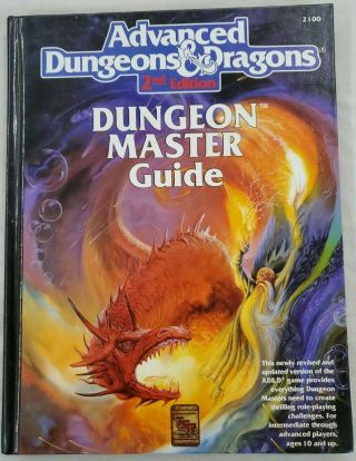 Advanced Dungeons And Dragons 2nd Edition Dungeon Master Guide -