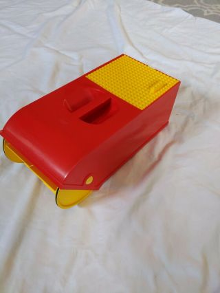 Vintage 1991 Lego Brick Vac 1666 Red/yellow Vacuum Sweeper Floor Cleaner Scoop