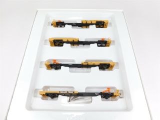 Ho Scale Walthers 932 - 3991 Ttx Trailer Train Four Runners 60015 4 - Pack Rtr