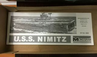 Carrier U.  S.  S.  Nimitz Model Kit - 3004 in Open Box - parts factory 5