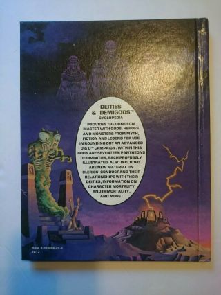 Advanced Dungeons & Dragons 1st Edition Deities And Demigods 128 2