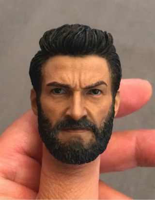 1/6 Scale Wolverine Logan Hugh Jackman Head Sculpt Model Toys F 12  Figure Body