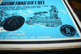 vintage canadian MAJOR MATT MASON ASTRO TRAC GIFT SET mattel 1967 toy 12