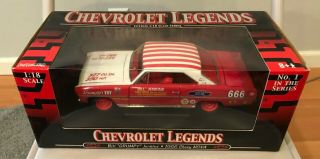 Ertl - Chevrolet Legends - Bill " Grumpy " Jenkins - 1966 Chevy Nova Diecast 1:18