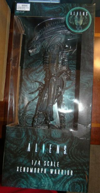 Neca Aliens Warrior 2 Xenomorph 1/4 Scale 18  Inch Figure Movie 30th