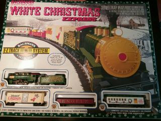 1998 Bachmann White Christmas Express Ho Scale Train Set Complete 609