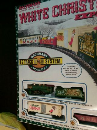 1998 BACHMANN White Christmas Express HO Scale Train Set complete 609 5