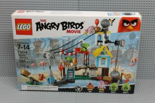 Lego The Angry Birds Movie Pig City Tear Down 75824 Box Retired Set