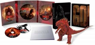 Limited Figure S.  H.  Monsterarts Godzilla 2014 Ltd Box Poster Image/ Blu - Ray