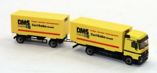 Marklin Swiss (3) Flat Cars w/Container Load OBB MISSING (1) Truck - NO BOX HO 2