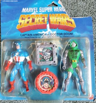 Mattel 1984 Marvel Heroes Secret Wars Captain America Vs Doctor Doom Rare