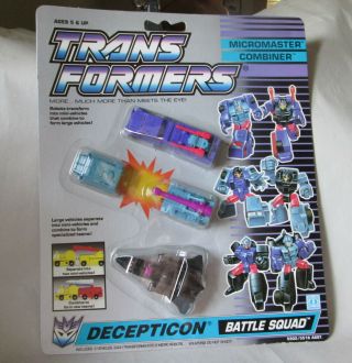 1989 Hasbro Transformers Micromaster Combiner Decepticon Battle Squad 5902