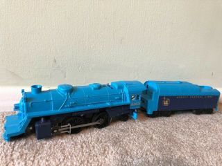 Lionel Train O Scale Blue Jersey Central Lines 8303 Locomotive Engine & Tender