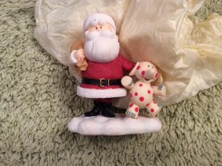 Santa With Toy Figurine From Rudolph And The Island Of Misfit Toys 2002 Enesco