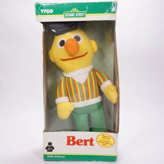 Tyco Sesame Street Bert 12 " 1996 Vintage Plush Doll Toy