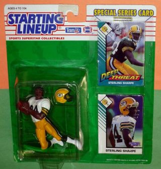 1993 Sterling Sharpe Green Bay Packers Ex/nm Rookie 00 S/h Sole Starting Lineup
