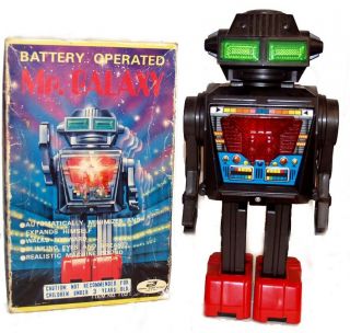 Mr Galaxy Robot Japan Transformer Tin Battery Operated Junior Toys Co.