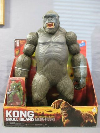 Skull Island King Kong 18 " Inch Poseable Mega Movie Figure Walmart Exclusive