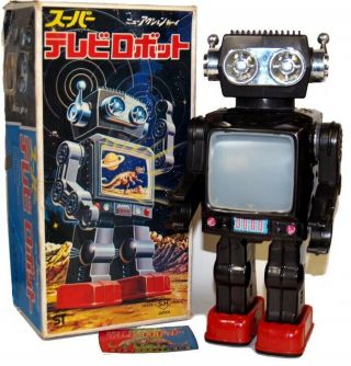 Horikawa Japan Robot Tin Toy Battery Operated Vintage Tv Dino Version Godzilla