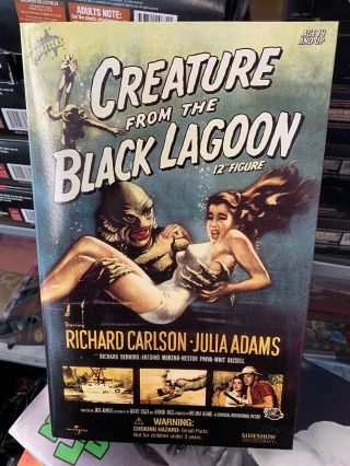 Sideshow 12 " Creature From The Black Lagoon 4423 Universal Monsters Displayed